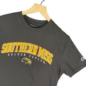 Southern Miss Golden Eagles Graphic T Shirt‎ Men's Size Medium Gray Champion